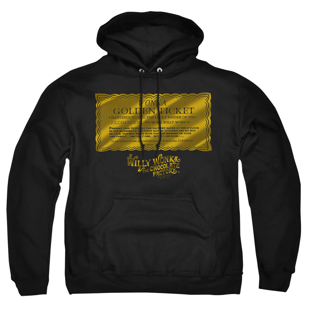 Willy Wonka & the Chocolate Factory Golden Ticket Pullover Hoodie