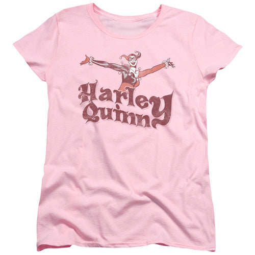 DC Comics Harley Hop Vintage Womens T-Shirt