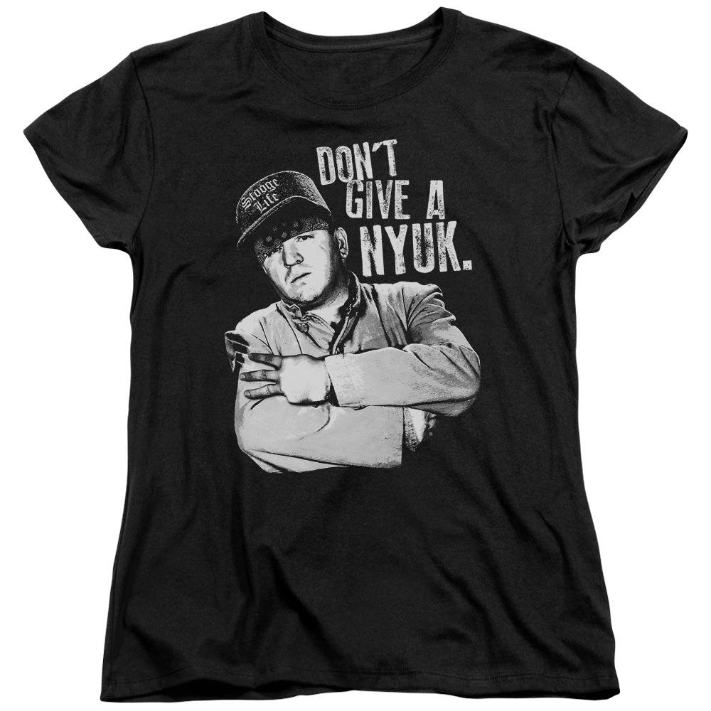 The Three Stooges Don't Give a Nyuk Womens T-Shirt