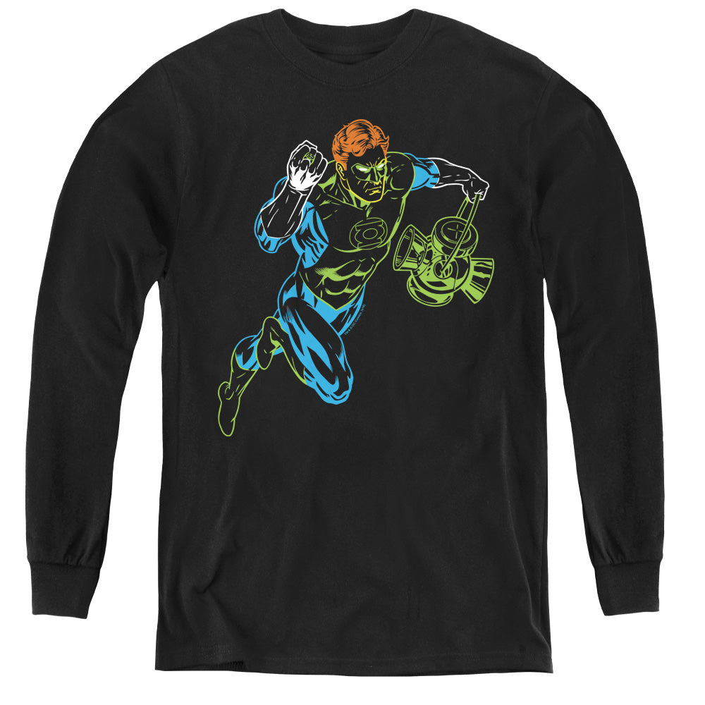 Green Lantern Neon Lantern Youth Long Sleeve T-Shirt