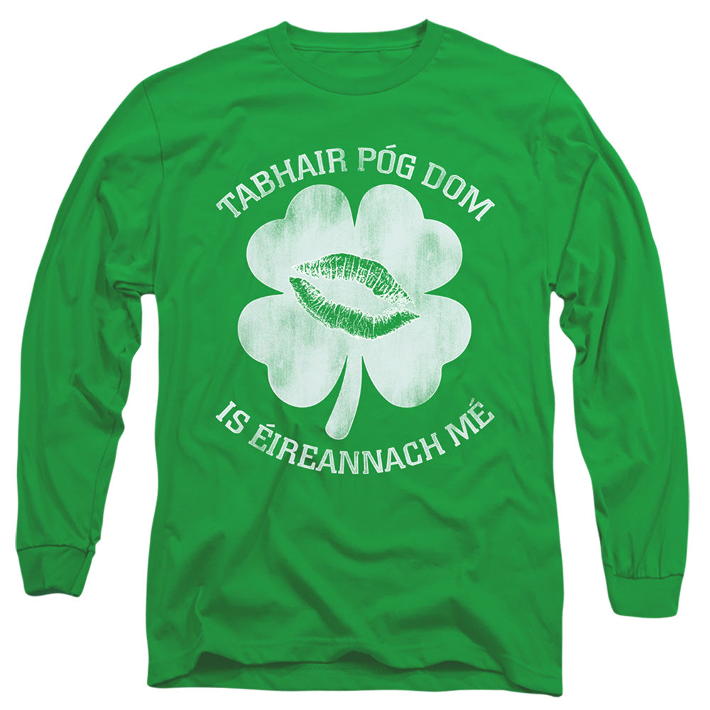 St Patrick's Day Kiss Me I'm Irish Gaelic Long Sleeve T-Shirt