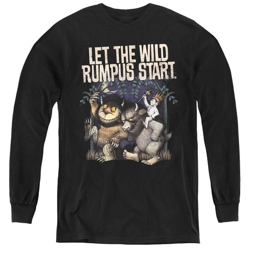Where the Wild Things Are Let the Wild Rumpus Start Youth Long Sleeve T-Shirt