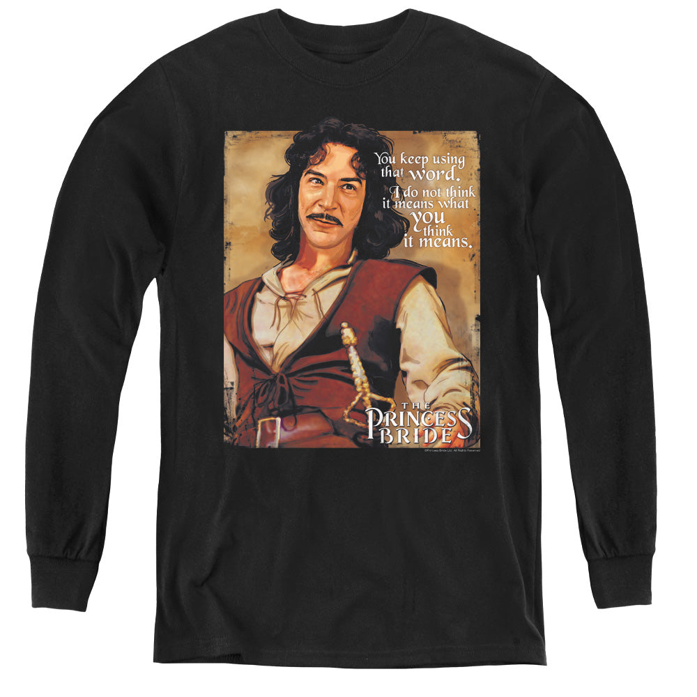 The Princess Bride Word Youth Long Sleeve T-Shirt