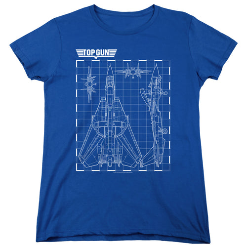 Top Gun Schematic Womens T-Shirt