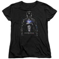 Mighty Morphin Power Rangers: The Movie Black Ranger Womens T-Shirt