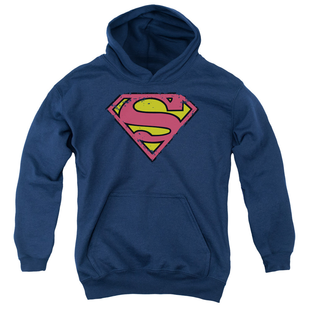 Superman Distressed Shield Youth Hoodie