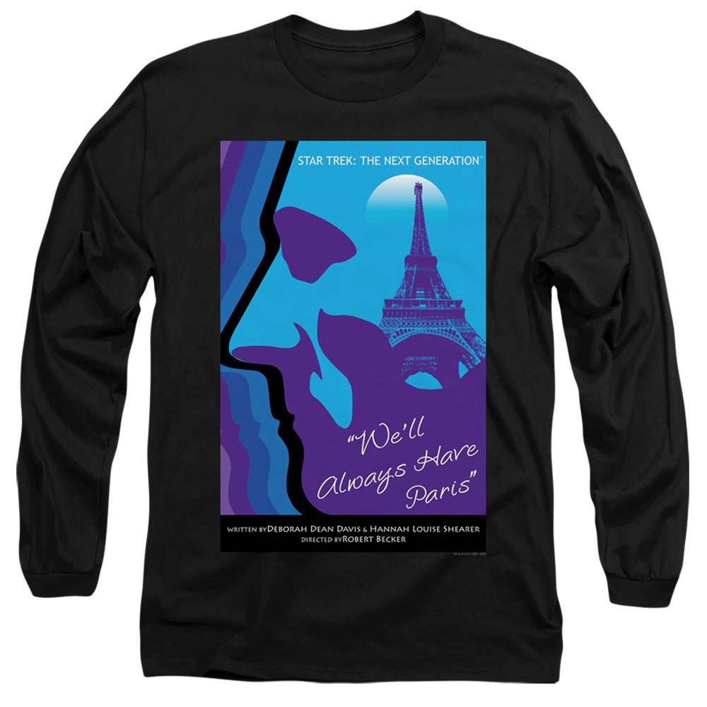 Star Trek We'll Always Have Paris Black Long Sleeve T-Shirt