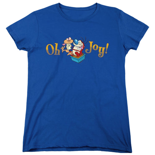 Ren and Stimpy Oh Joy Womens T-Shirt