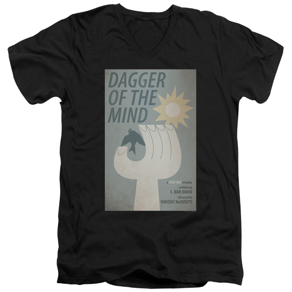 Star Trek Dagger of the Mind Black V-Neck T-Shirt