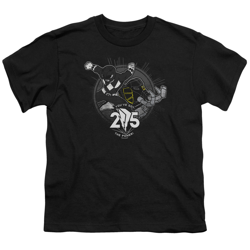 Mighty Morphin Power Rangers Black 25 Youth/Toddler T-Shirt