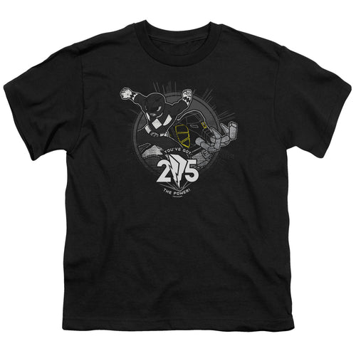 Mighty Morphin Power Rangers Black 25 Youth/Toddler T-Shirt