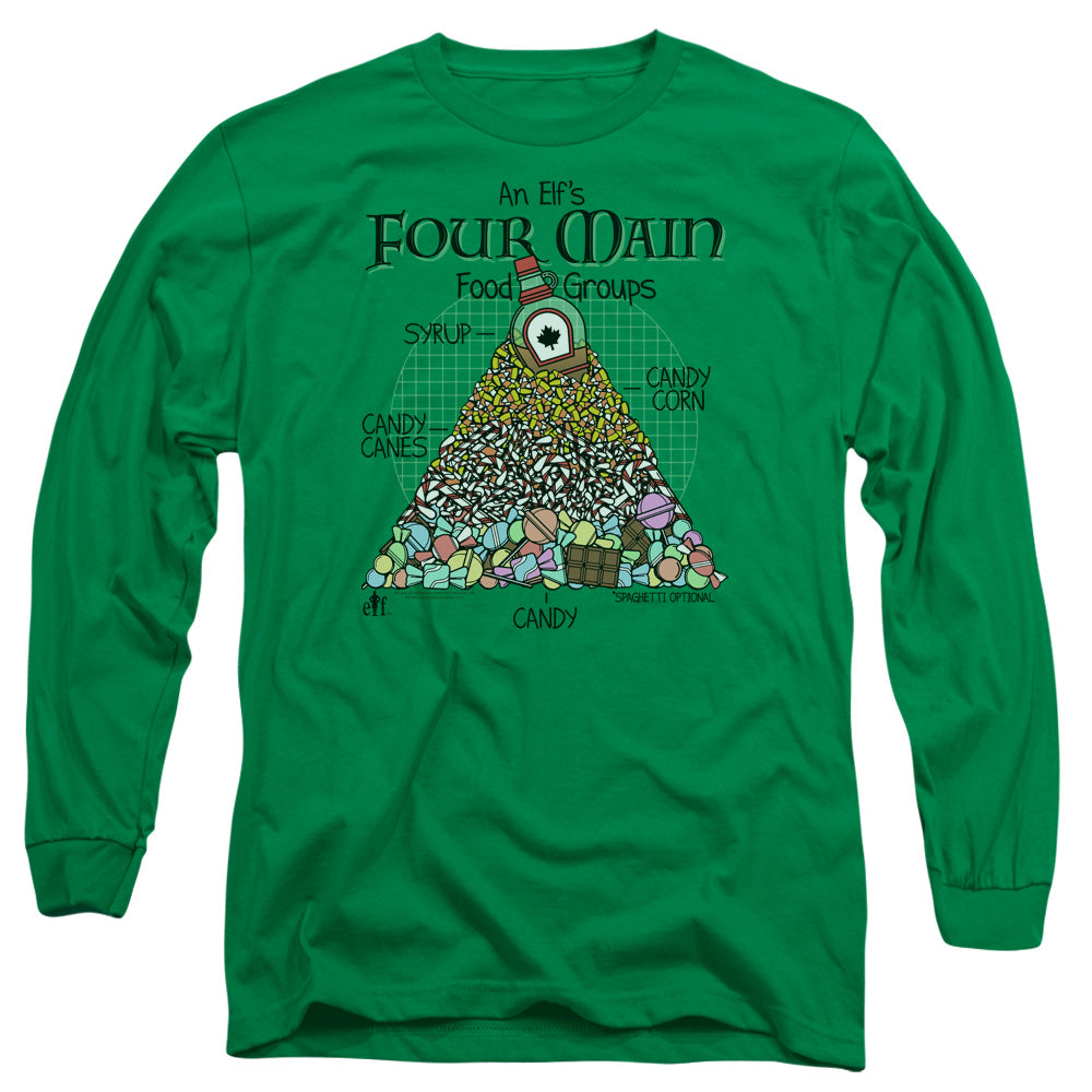 Elf Food Pyramid Long Sleeve T-Shirt