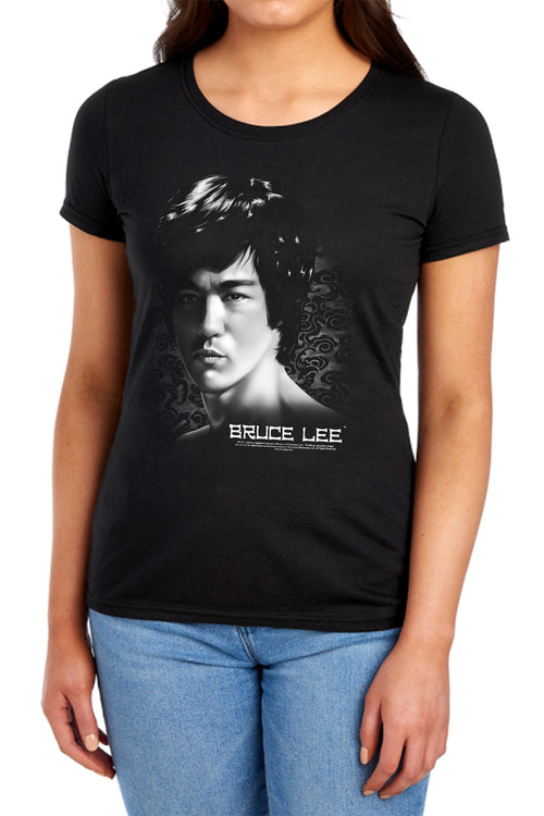 Bruce Lee In Your Face Womens T-Shirt