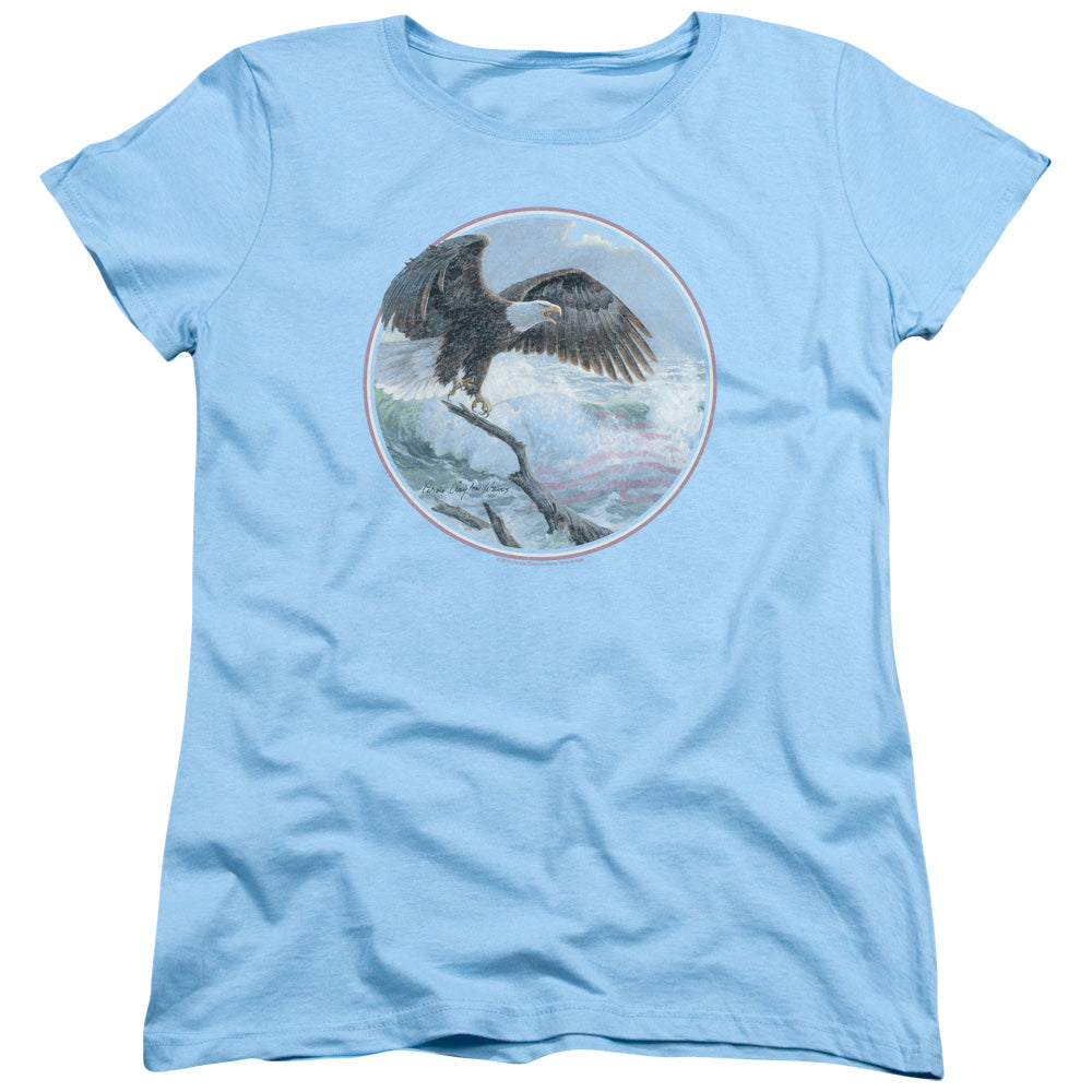 Wild Wings Wild Glory Bald Eagle Womens T-Shirt