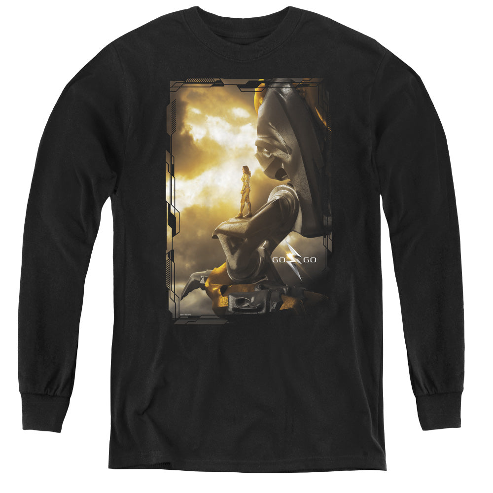 Mighty Morphin Power Rangers: The Movie Yellow Zord Poster Youth Long Sleeve T-Shirt