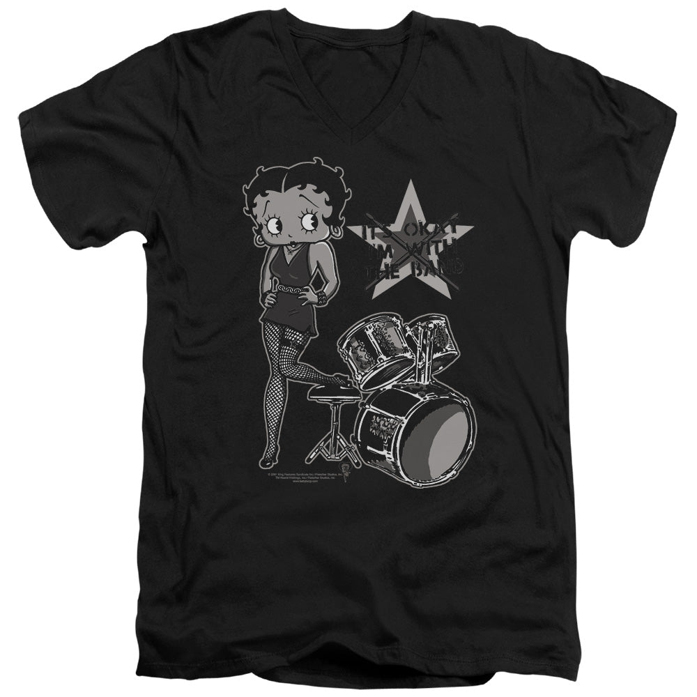 Betty Boop With the Band V-Neck T-Shirt