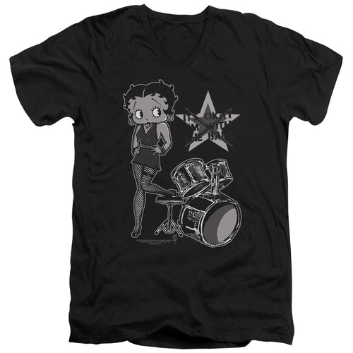 Betty Boop With the Band V-Neck T-Shirt