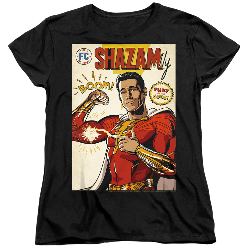 Shazam! Fury of the Gods Comic Cover Womens T-Shirt