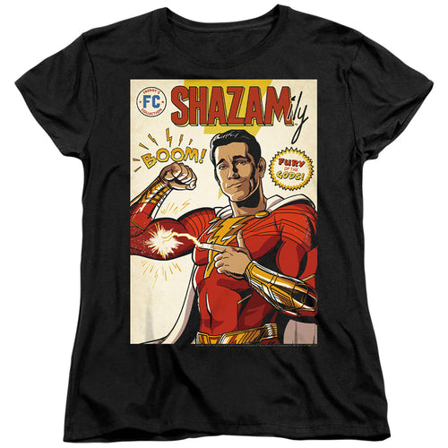 Shazam! Fury of the Gods Comic Cover Womens T-Shirt