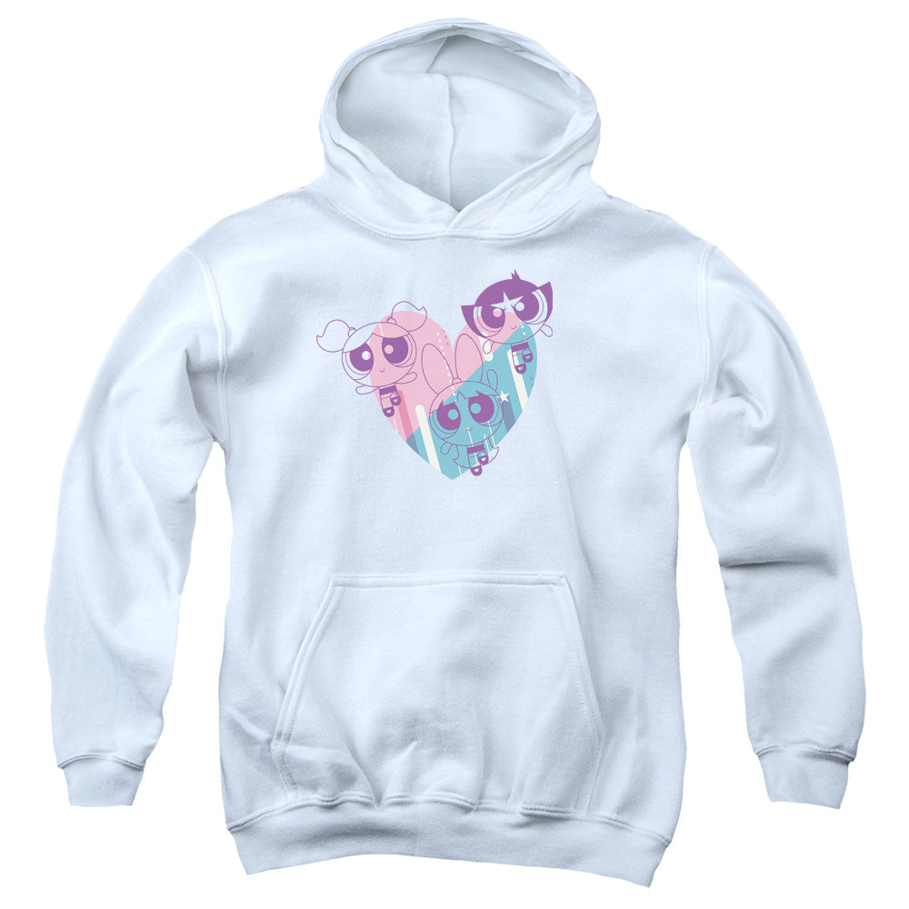 The Powerpuff Girls Pastel Heart Youth Hoodie