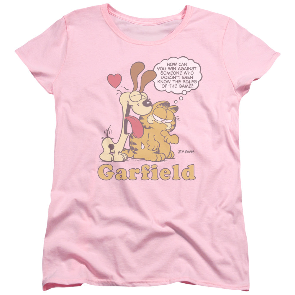 Garfield Cant Win Womens T-Shirt