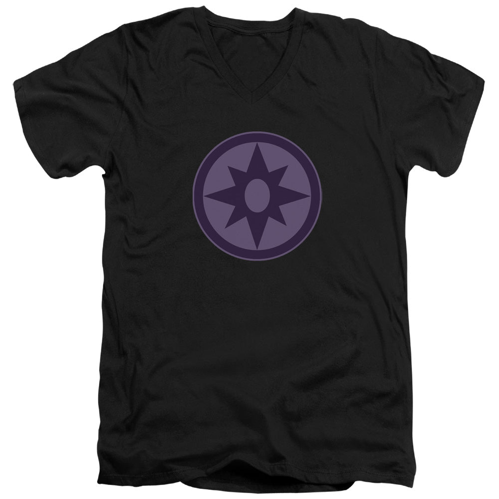 Green Lantern Sapphire Symbol V-Neck T-Shirt