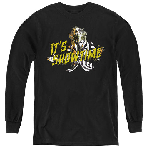 Beetlejuice Showtime Youth Long Sleeve T-Shirt