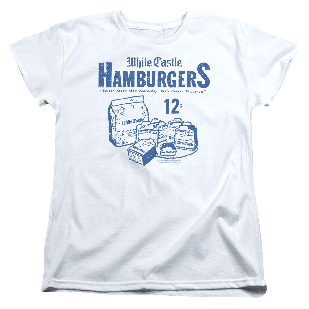 White Castle Better Today Than Yesterday Sliders Womens T-Shirt