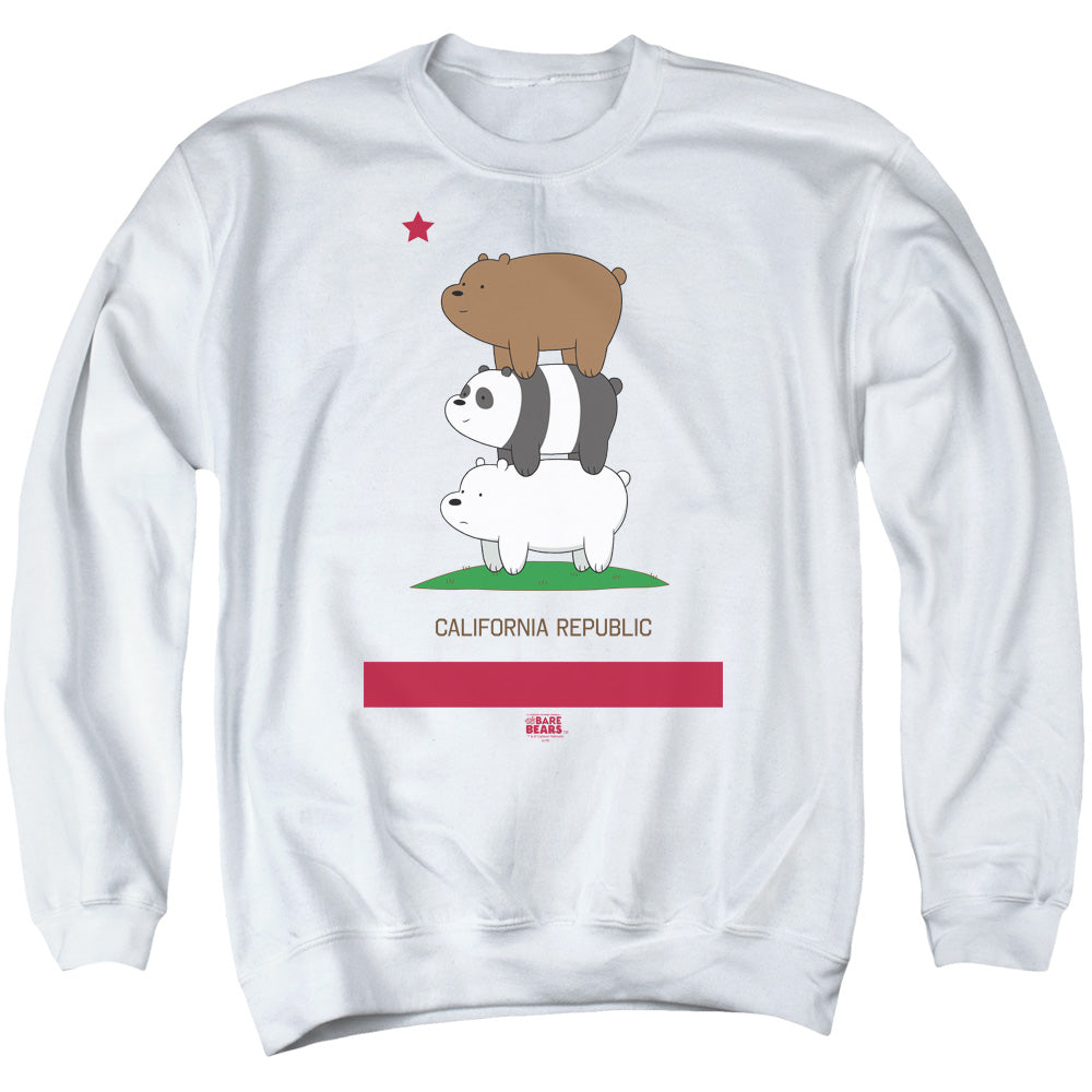 We Bare Bears California Republic Bear Stack Crewneck Sweatshirt