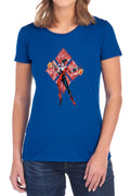 Batman Harley Quinn (Diamonds) Womens T-Shirt