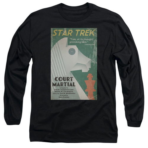 Star Trek Juan Ortiz Court Martial Black Long Sleeve T-Shirt
