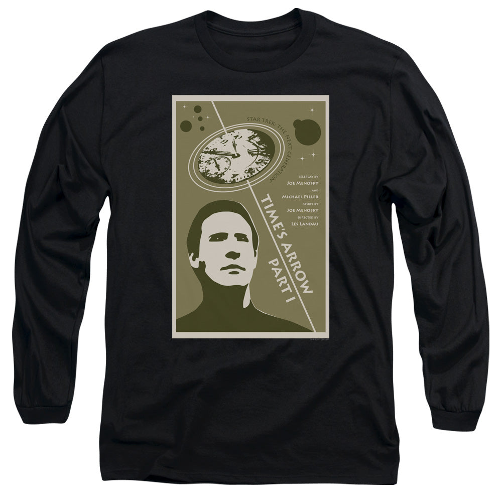 Star Trek Time's Arrow Part I Black Long Sleeve T-Shirt
