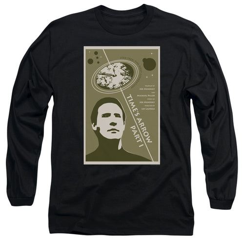 Star Trek Time's Arrow Part I Black Long Sleeve T-Shirt