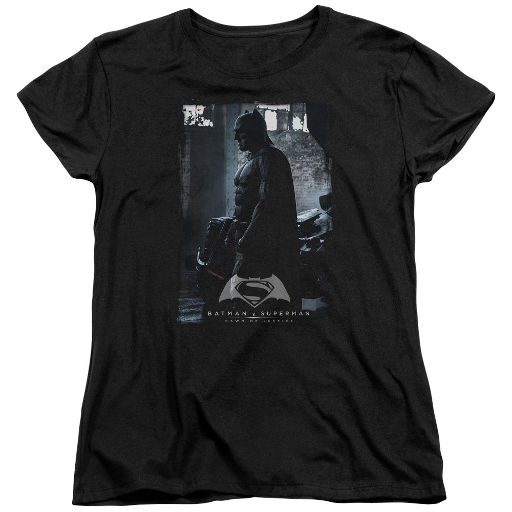 Batman v Superman Bat Poster Womens T-Shirt