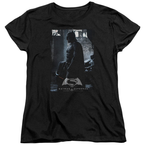 Batman v Superman Bat Poster Womens T-Shirt