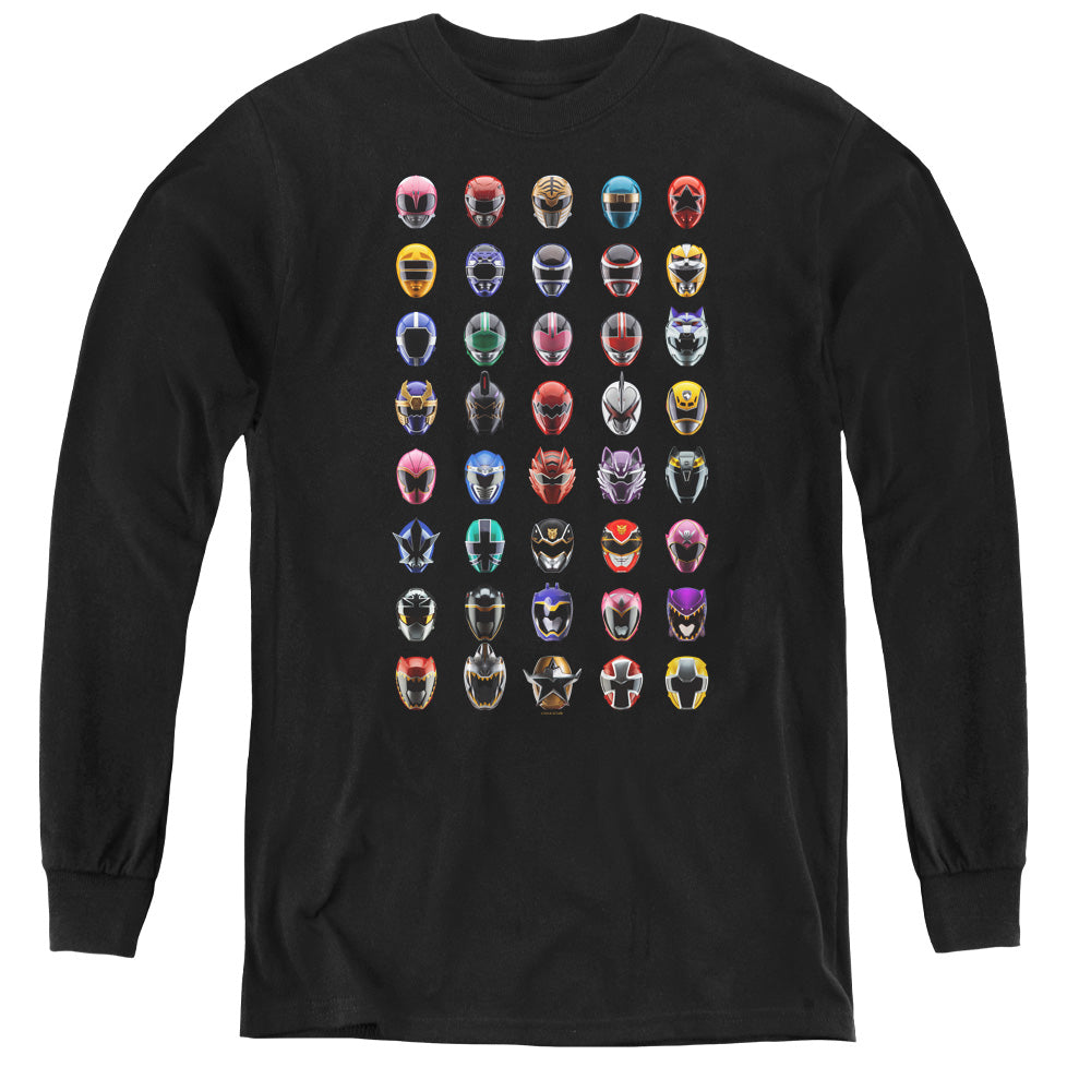Mighty Morphin Power Rangers Visual Timeline Youth Long Sleeve T-Shirt