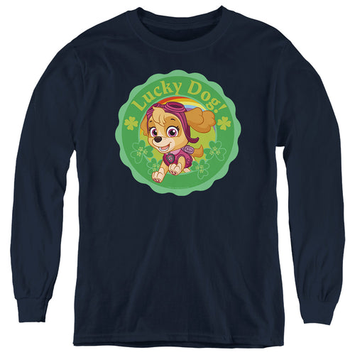 Paw Patrol ST. Patrick's Day Lucky Dog Youth Long Sleeve T-Shirt