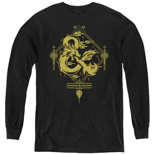 Dungeons & Dragons Year of the Dragon Gold Logo Youth Long Sleeve T-Shirt