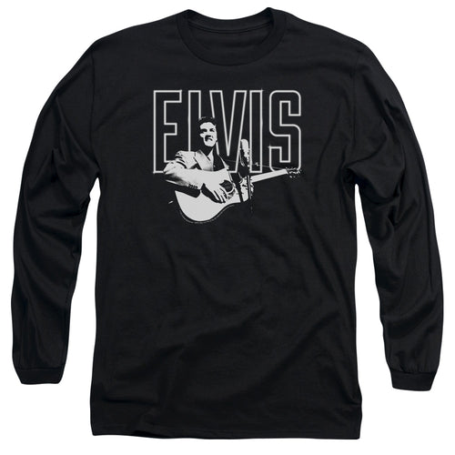 Elvis Presley White Glow Long Sleeve T-Shirt