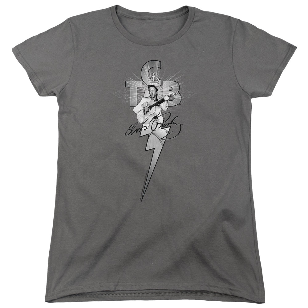 Elvis Presley Tcb Ornate Womens T-Shirt