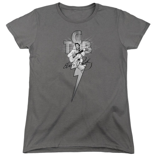 Elvis Presley Tcb Ornate Womens T-Shirt