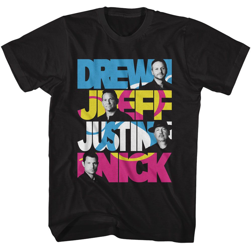 Names 98 Degrees t-shirt in black