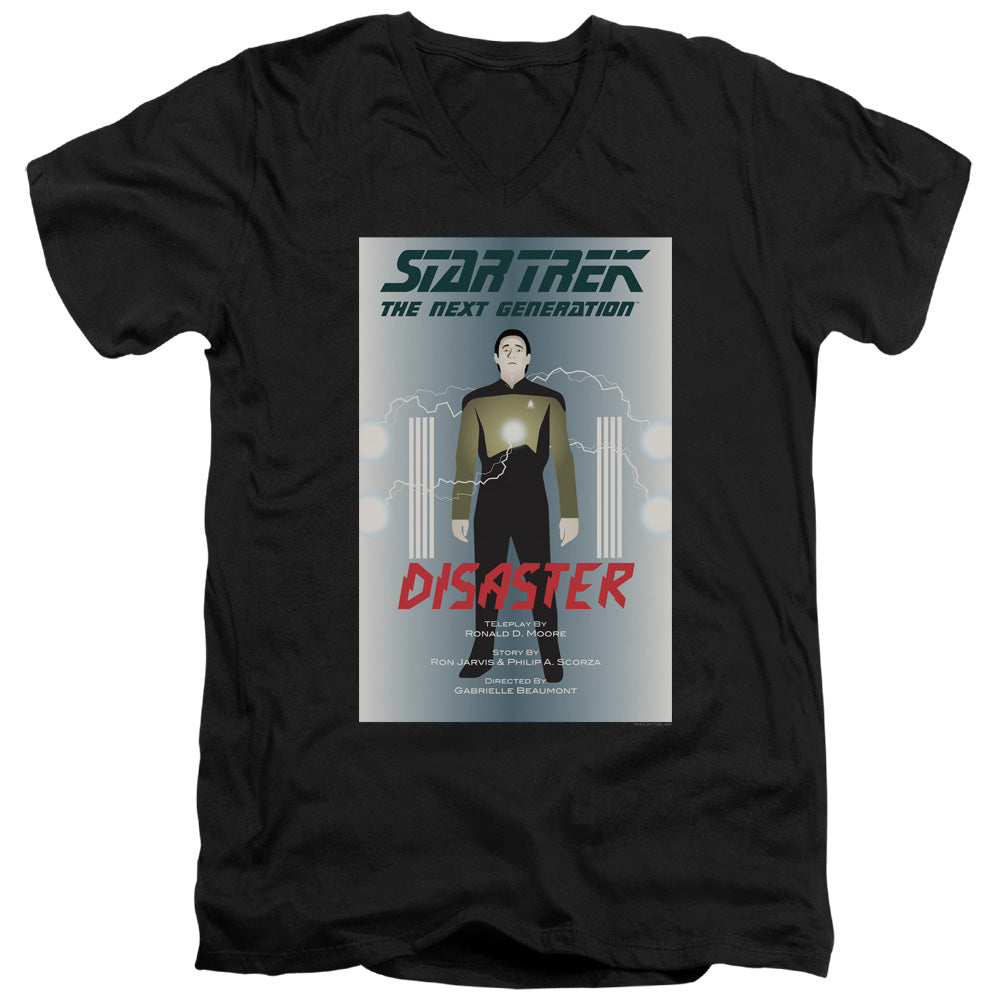 Star Trek Disaster Black V-Neck T-Shirt