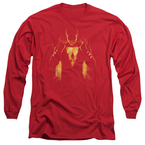 Shazam! What's Inside Red Long Sleeve T-Shirt