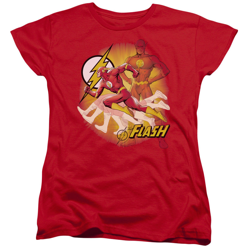 Justice League Lightning Fast Womens T-Shirt