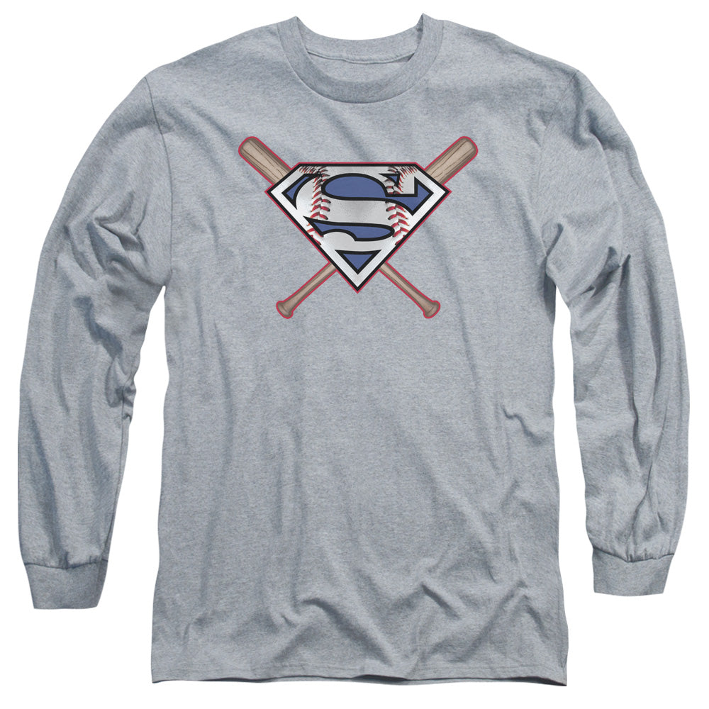 Superman Crossed Bats Long Sleeve T-Shirt