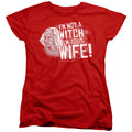 The Princess Bride Not a Witch Red Womens T-Shirt