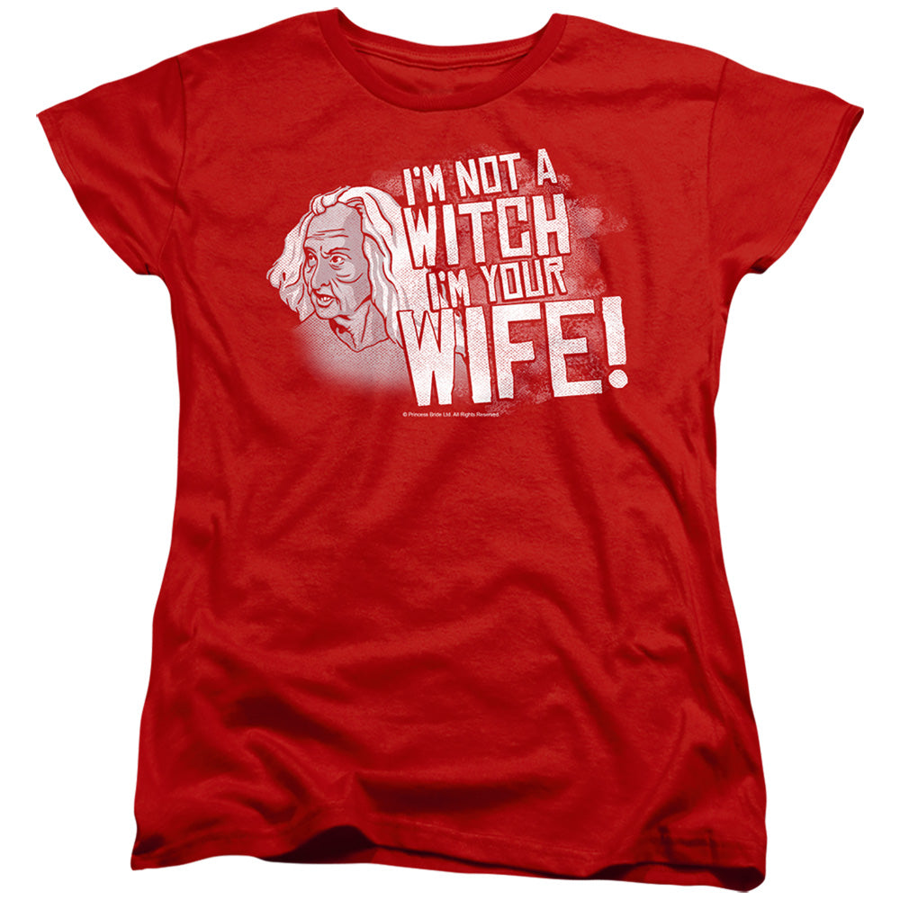 The Princess Bride Not a Witch Red Womens T-Shirt