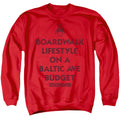 Monopoly Lifestyle vs Budget Red Crewneck Sweatshirt