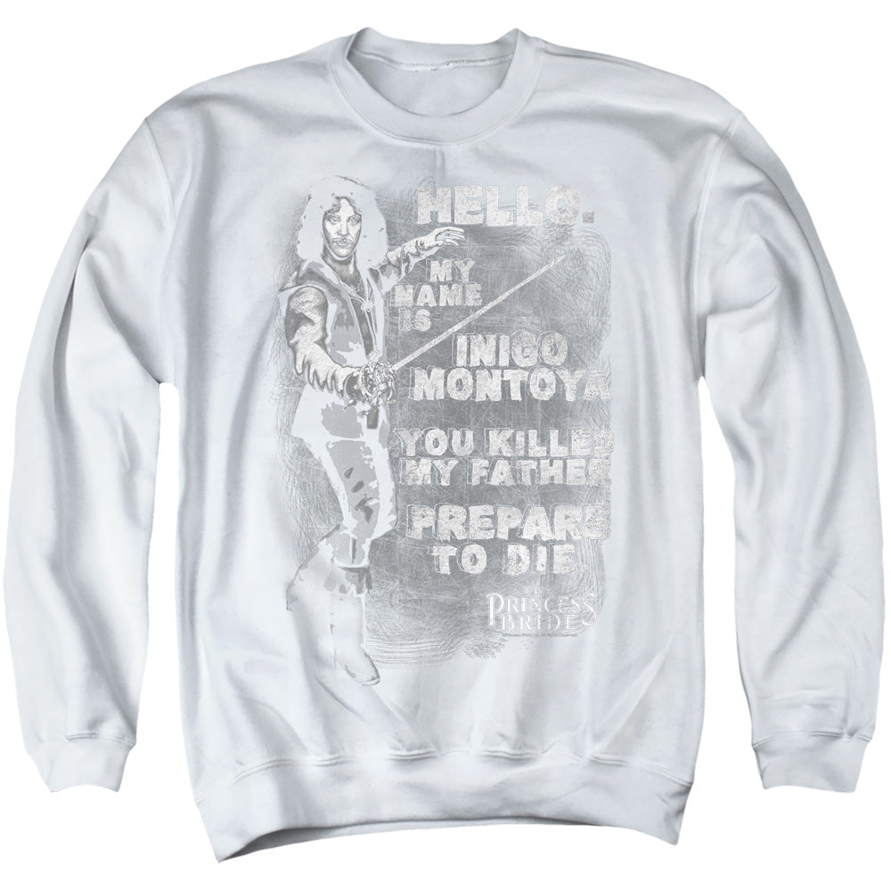 The Princess Bride Hello Again White Crewneck Sweatshirt